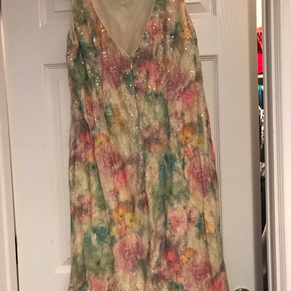 Designer selection pastel sequined dress